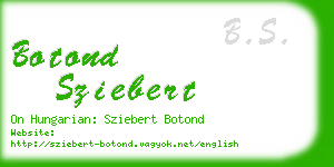 botond sziebert business card